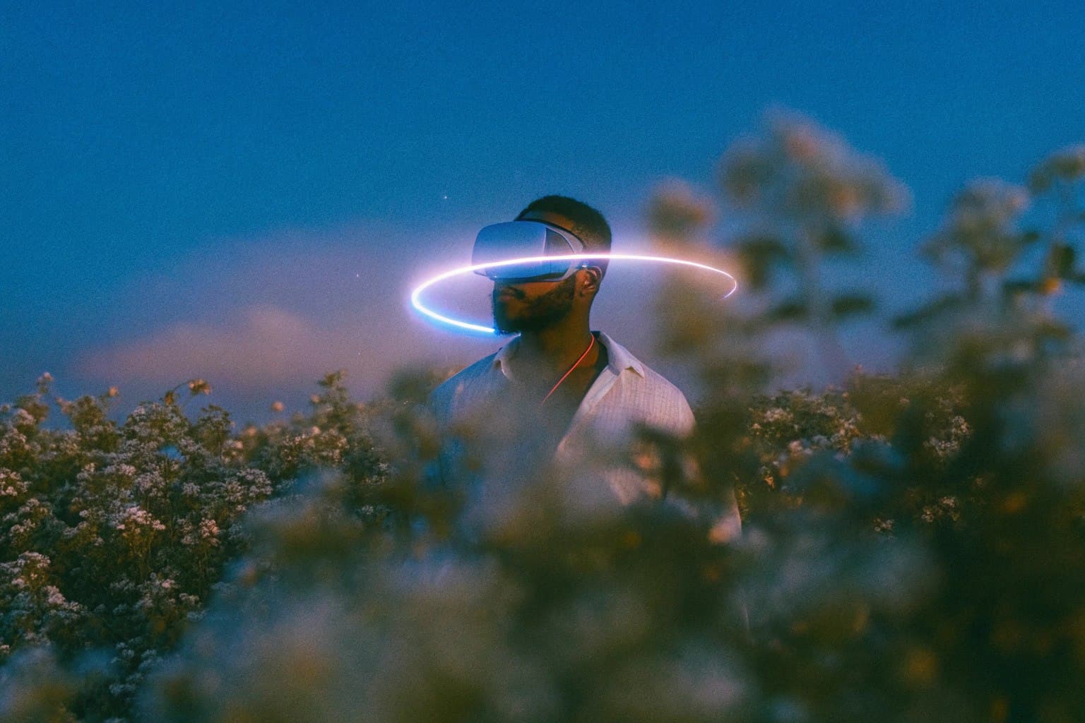 Futuristic landscape background